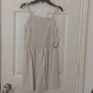 Girls-Sleeveless Smocked Short Romper- LG